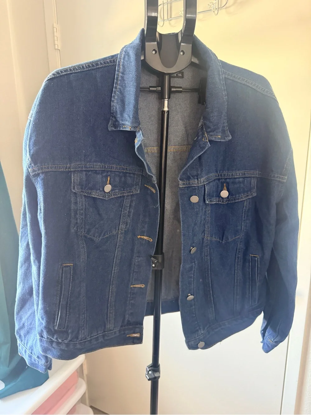 SHEIN Blue Denim Jacket - Casual Trucker Style